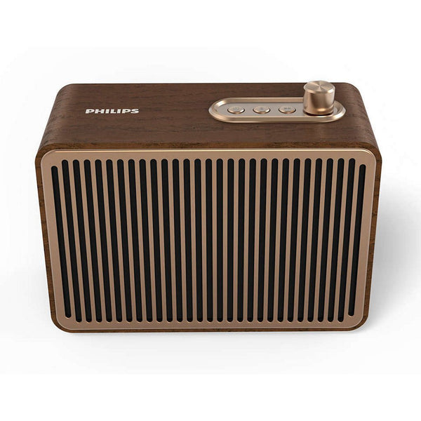 Philips TAVS500/00 Retro Bluetooth Luidspreker Goud/Hout
