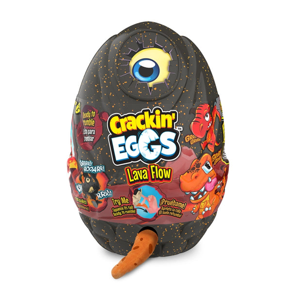 Crackin Eggs Dino Lava Blaze T-Rex Knuffel + Geluid