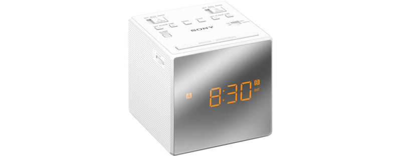 Sony ICFC1TW.CED Klokradio 100 mW wit