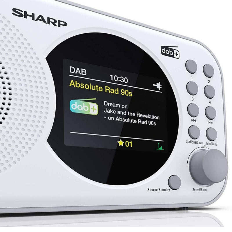 Sharp DR-P320WH Draagbare DAB+ Radio Wit