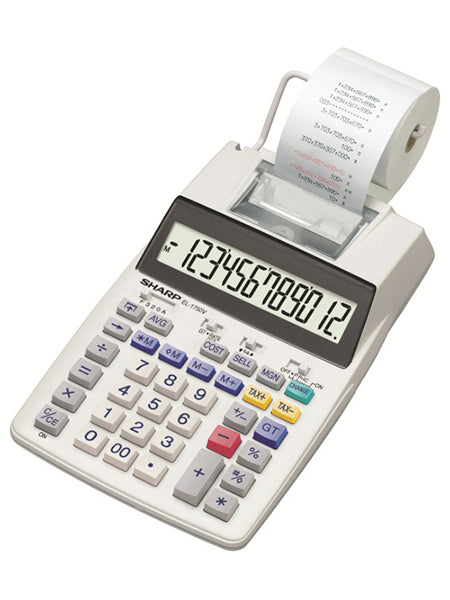 Citizen SH-EL1750V Calculator Sharp EL1750V Grijs Print