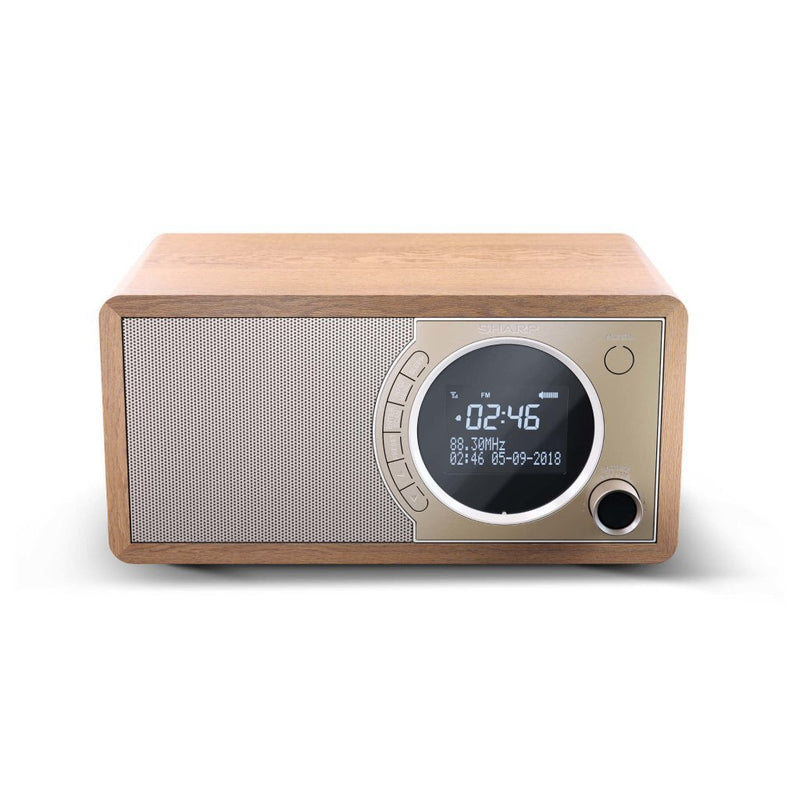Sharp DR-450BR BT Wekkerradio Hout/Bruin