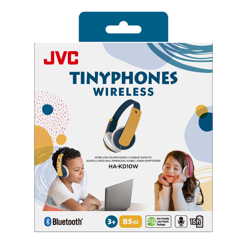 JVC Kids Draadloze Kinder Hoofdtelefoon Blauw/Geel