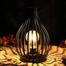 JHY JHY30481 Metalen LED Draadlamp 15.2x24.1 cm Zwart