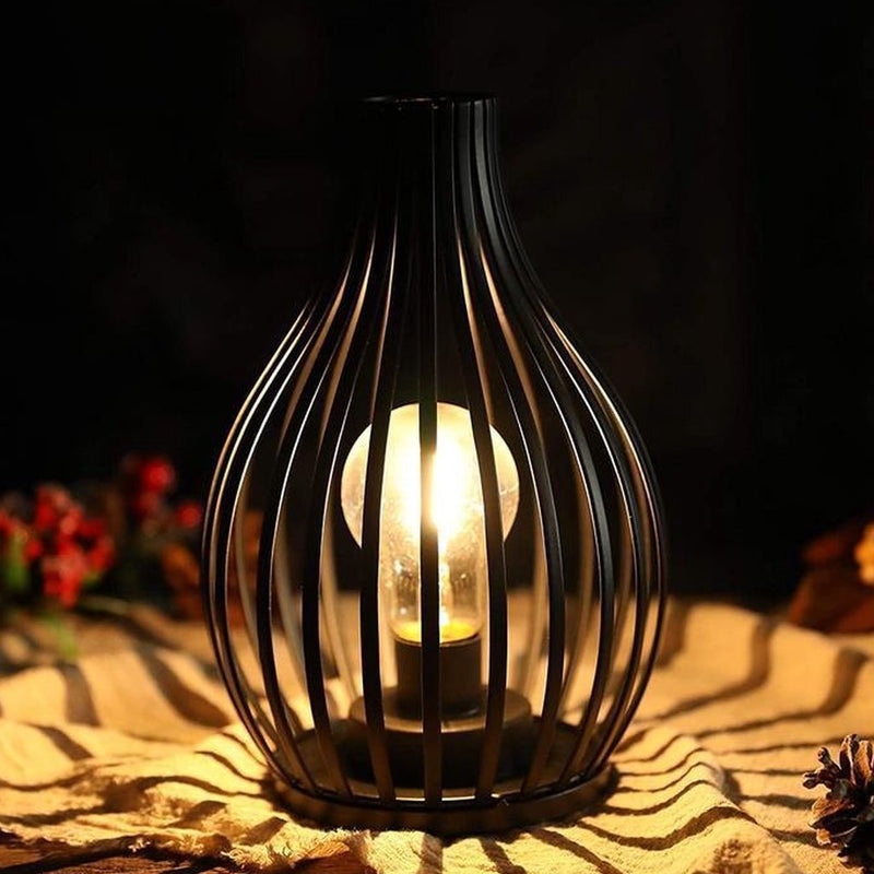 JHY JHY30481 Metalen LED Draadlamp 15.2x24.1 cm Zwart