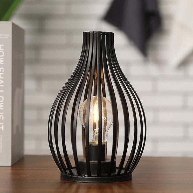 JHY JHY30481 Metalen LED Draadlamp 15.2x24.1 cm Zwart