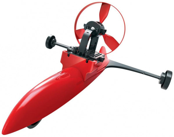 racer Kidzlabs wind aangedreven junior rood 38-delig