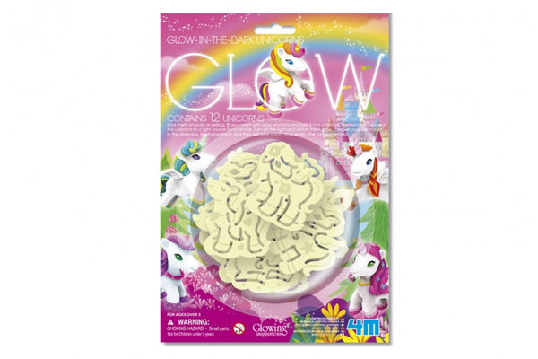 muurstickers eenhoorn glow in the dark 12 stuks