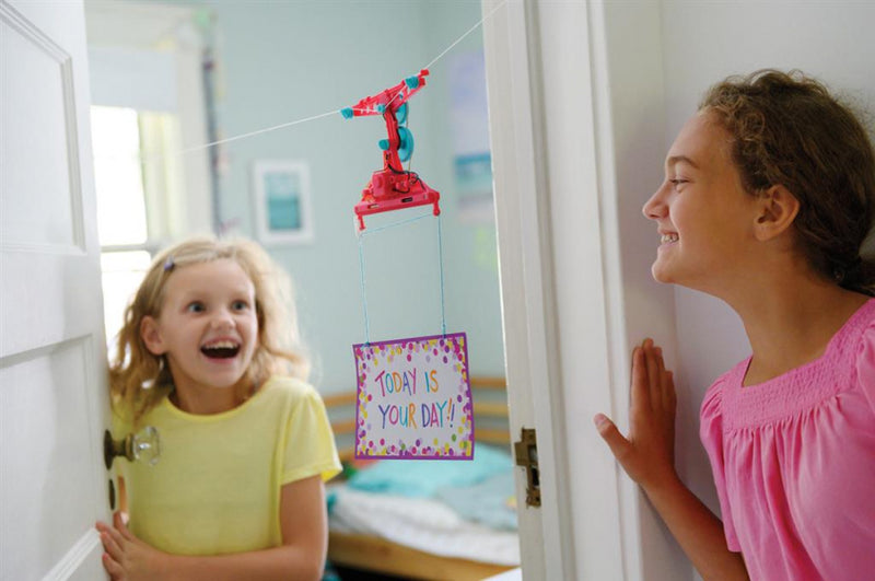 Steam: powered kids boodschappen-zipline