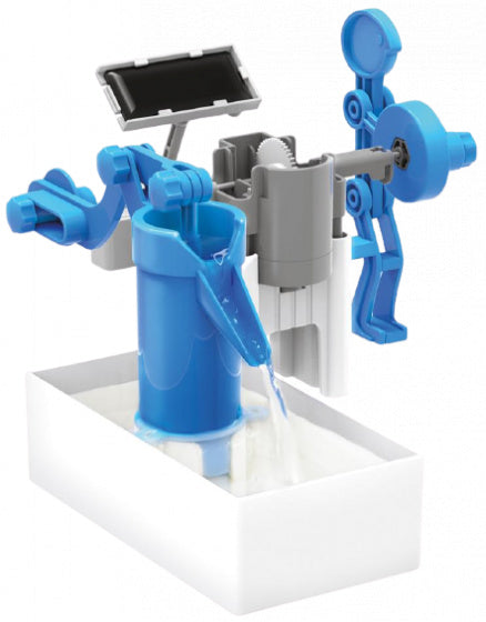 waterpomp zonne-energie 28 cm blauw 15-delig