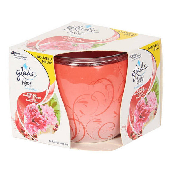 Glade by Brise Cherry &amp; Peony Geurkaars in Decoratief Glazen Potje 120gr.