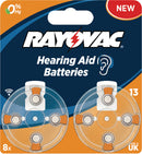 Rayovac Ray-13b-8p Hoortoestelbatterijen Ha13 8stuks
