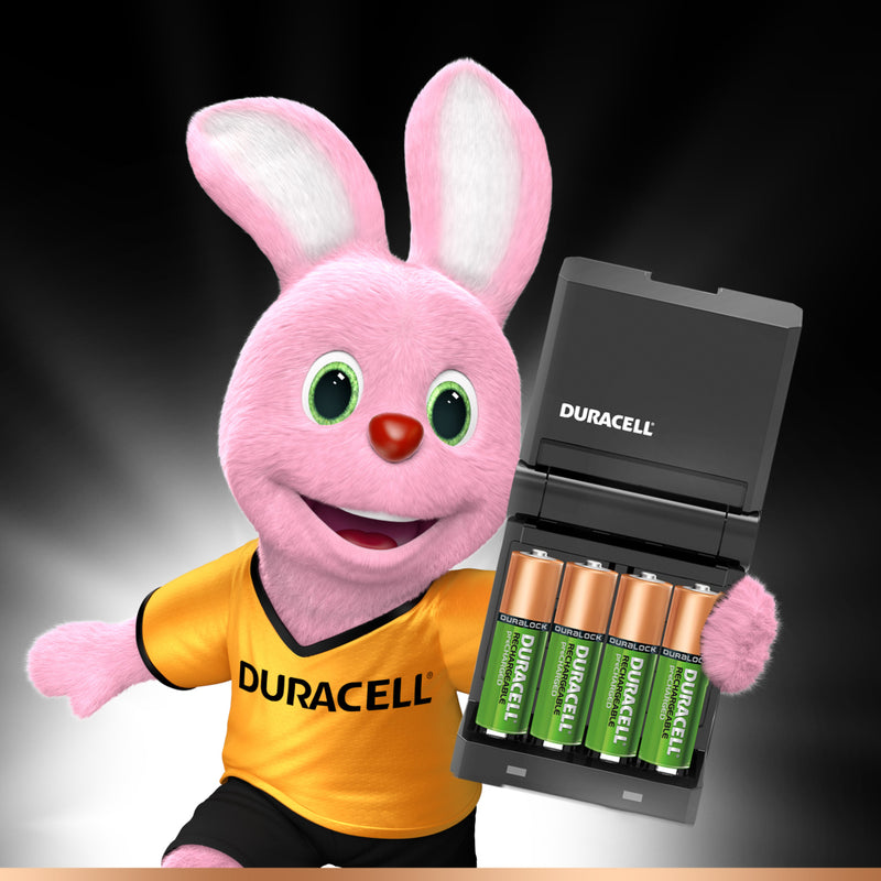 Duracell CEF27 Batterijlader + 2XAA & + 2XAAA