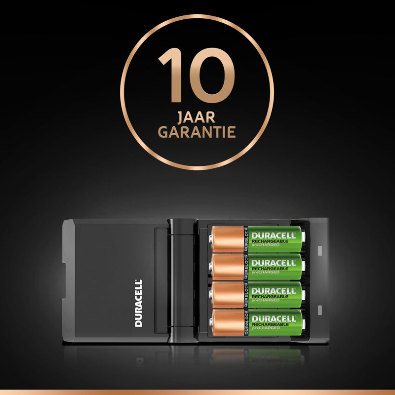 Duracell CEF27 Batterijlader + 2XAA & + 2XAAA