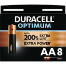 Duracell Alkaline Optimum Batterij AA 8 Pack