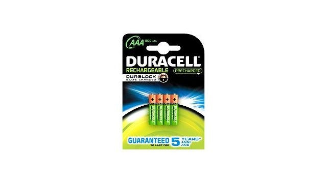 Oplaadbare Batterijen Duracell Rechargeable NimH Stay Charged AAA/HR03 900mAh, 4st.