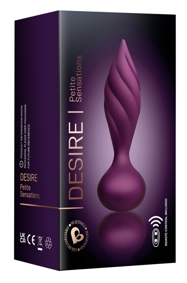 Petite Sensations Desire - Vibrating Butt Plug with Structure