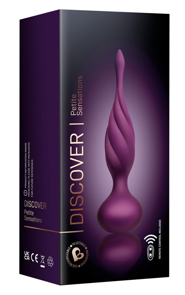 Petite Sensations Ontdek - Vibrerende Butt Plug met Lange Punt en Structuur
