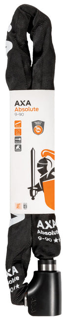 Kettingslot Axa Absolute ART2 - 9-90 met polyester hoes - zwart