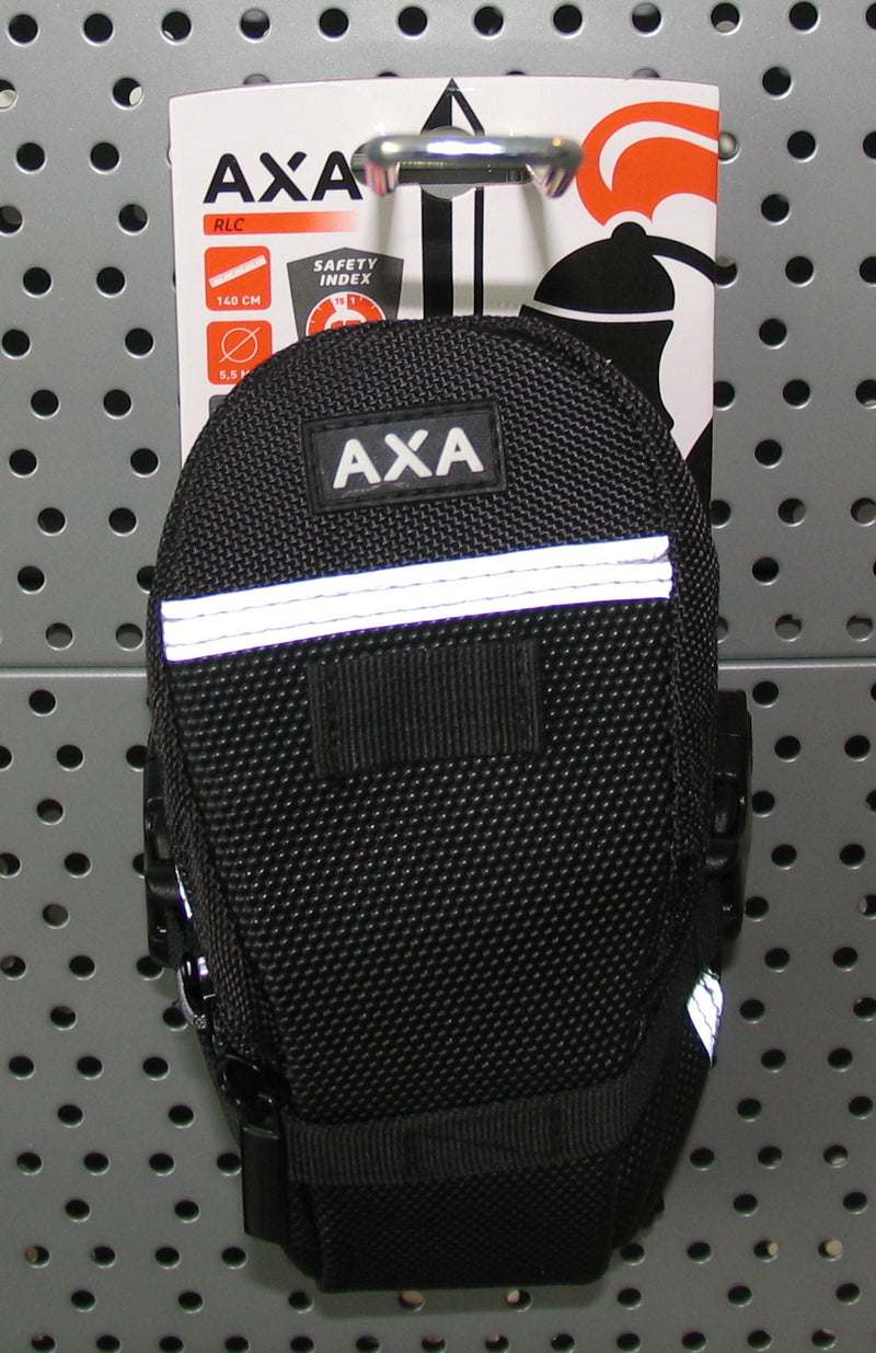 Insteekketting met opbergtas Axa RLC 140/5,5 met polyester hoes - zwart