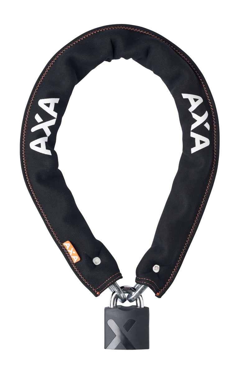 Kettingslot Axa Newton Promoto+ ART 2 100/9 met neopreen hoes - zwart