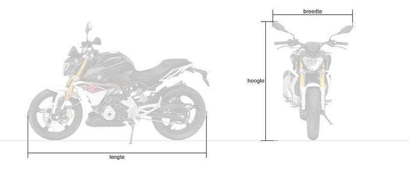Motorhoes DS Covers FOX indoor medium - zwart