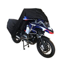 Motorhoes DS Covers FLEXX medium - zwart
