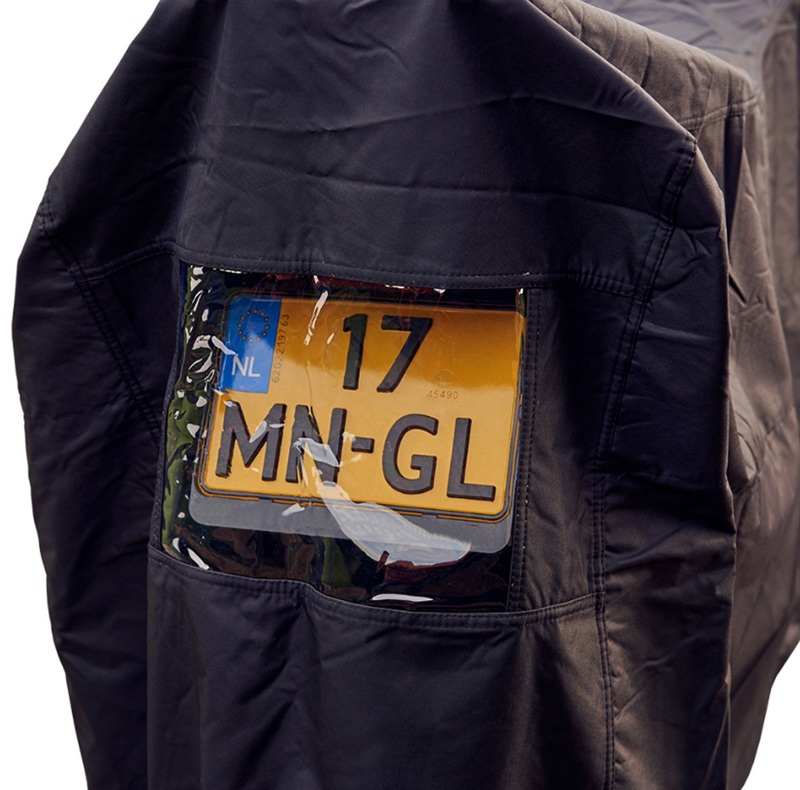 Motorhoes DS Covers ALFA topcase - XXLarge - met kentekenvenster