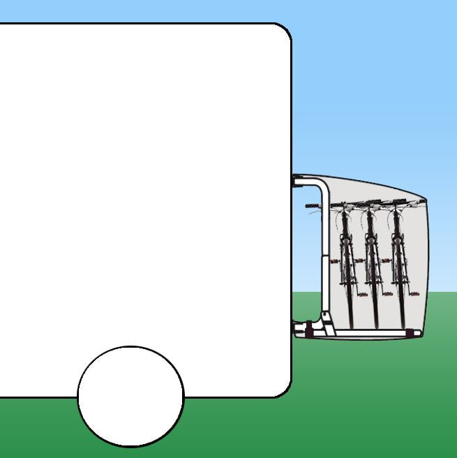 Fietsdragerhoes DS Covers STAR met gevarenbordhouder - zwart