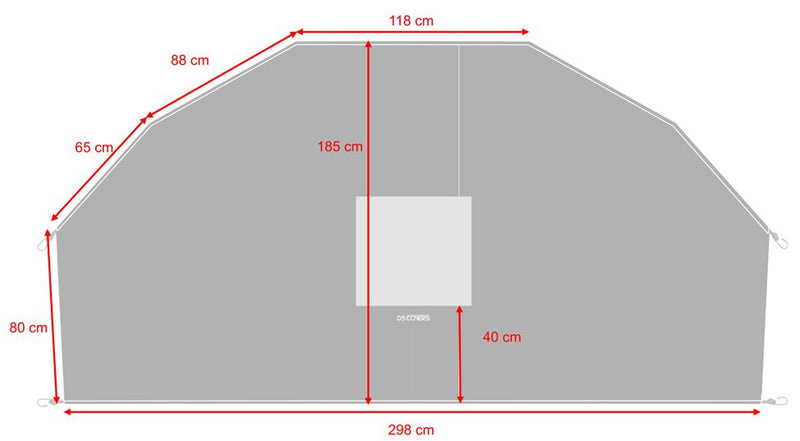 Fietsdragerhoes DS Covers STAR zonder gevarenbordhouder - zwart