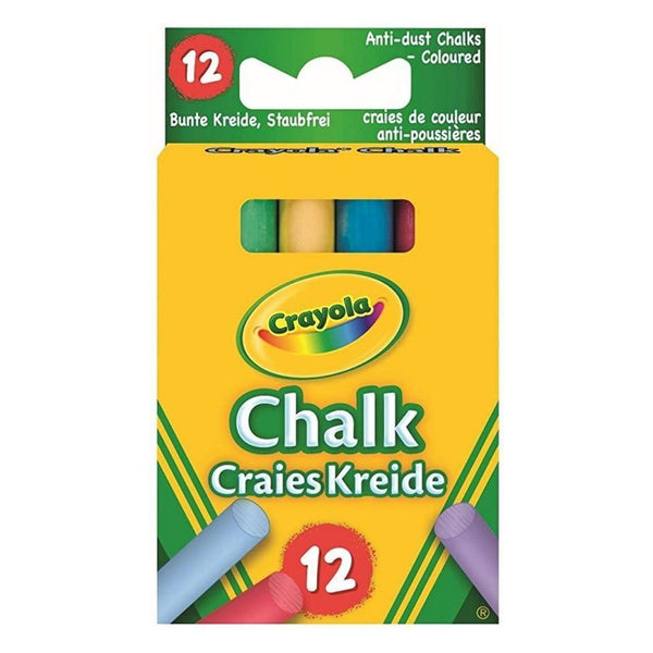Crayola Anti-Stof Krijtjes 12 Kleuren