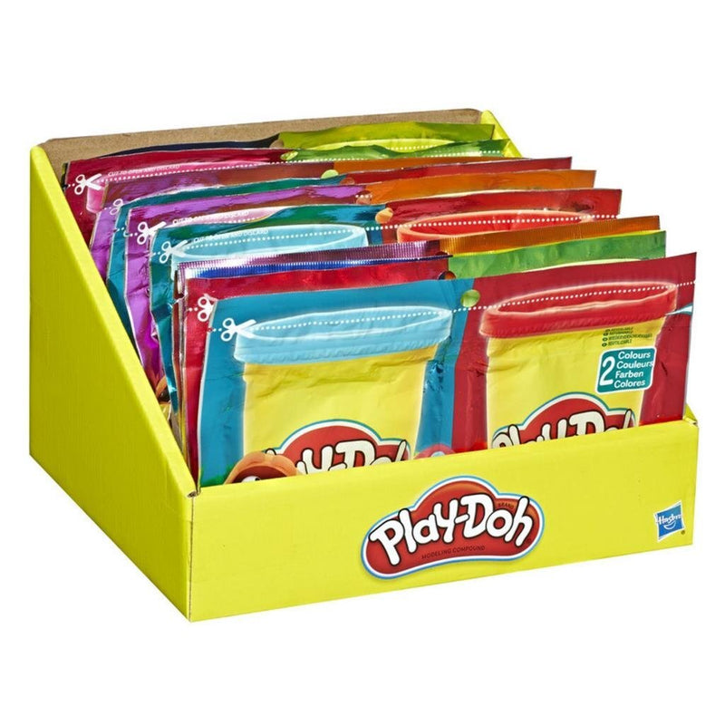 Play-Doh Grab and Go Compound Bag + 2 Kleuren Klei Assorti