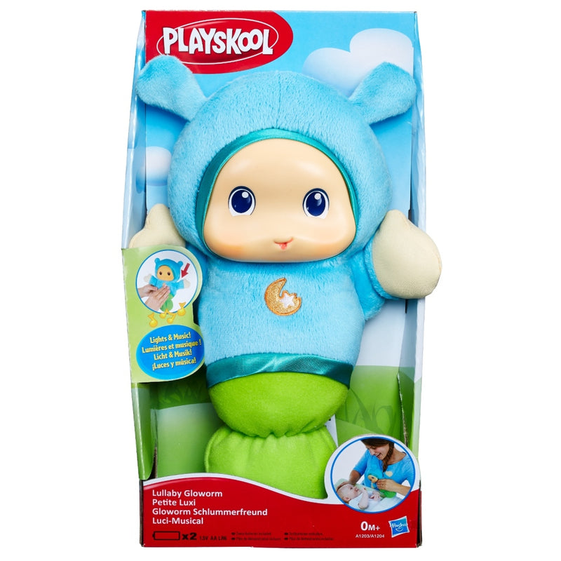 Hasbro Playskool Gloeiworm Knuffel + Licht en Geluid Blauw