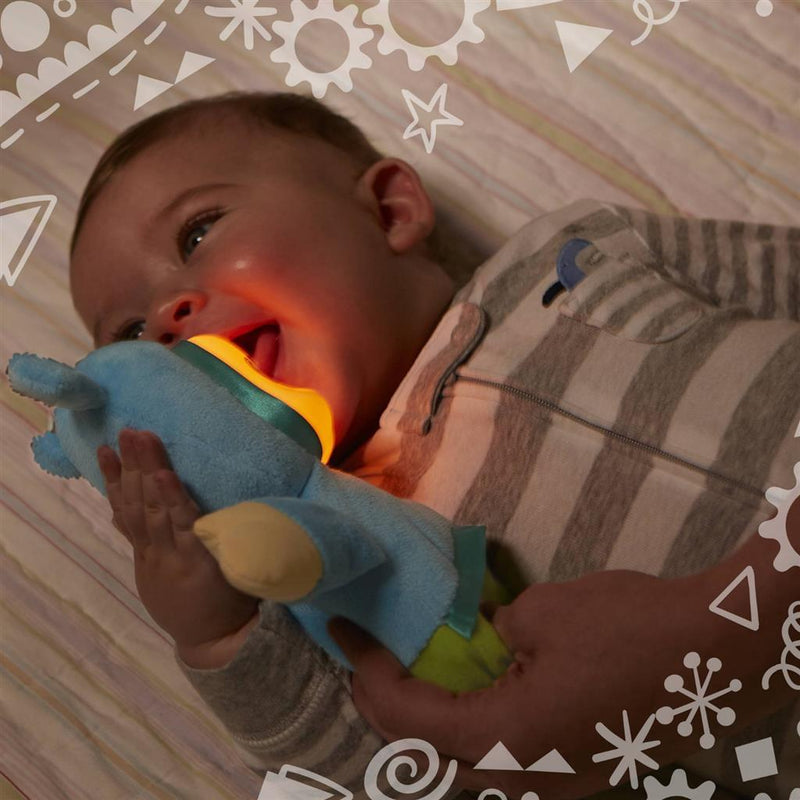 Hasbro Playskool Gloeiworm Knuffel + Licht en Geluid Blauw
