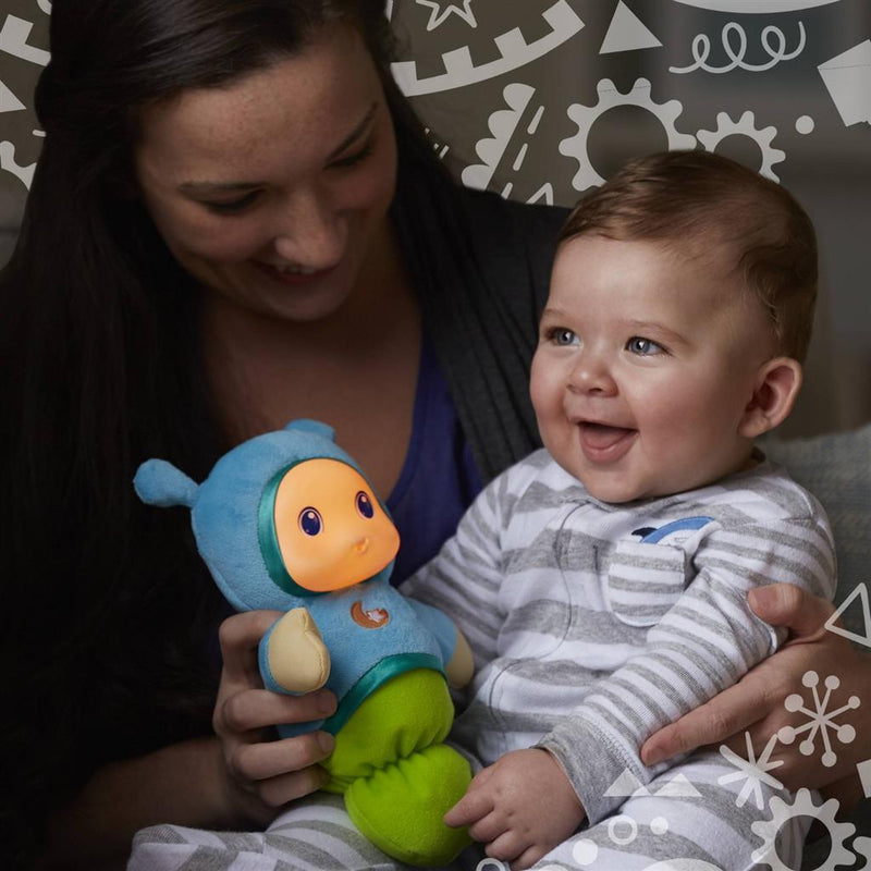 Hasbro Playskool Gloeiworm Knuffel + Licht en Geluid Blauw