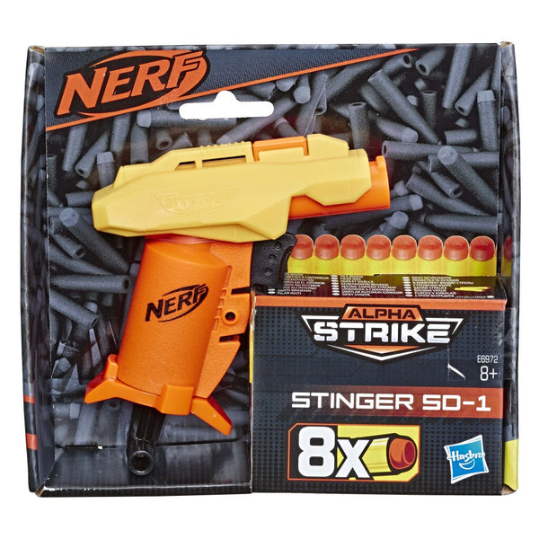 Nerf Alpha-Strike Stinger SD-1 Blaster met 8 Darts Oranje/Geel