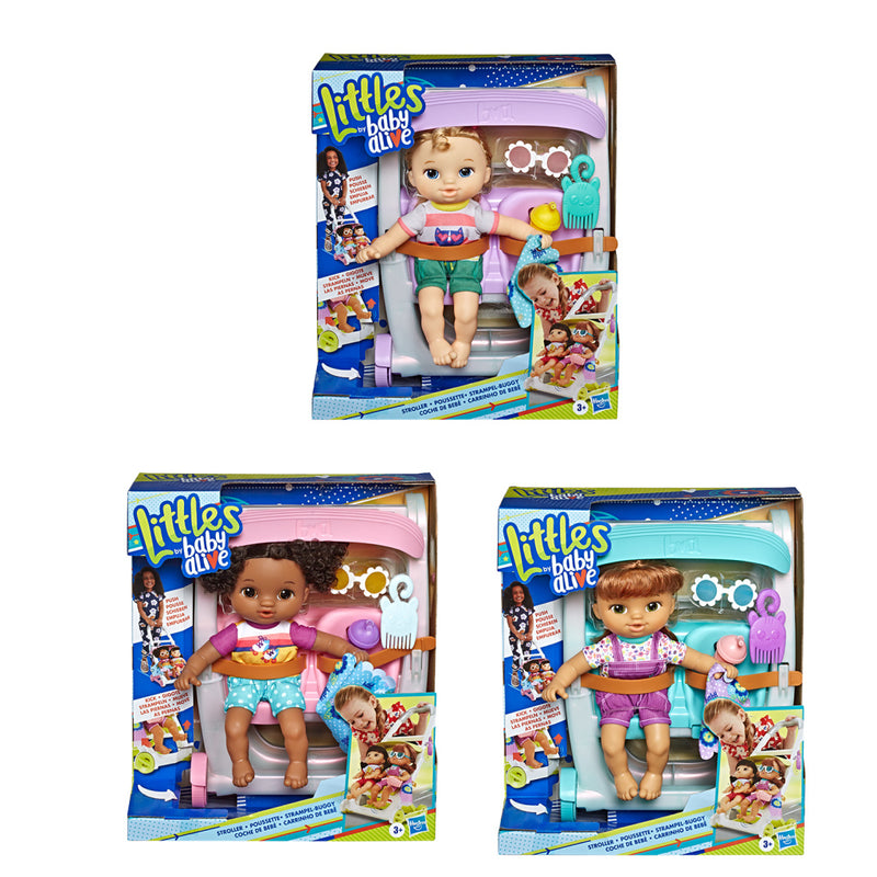 Hasbro Littles Baby Alive Pop + Wandelwagen en Accessoires Assorti