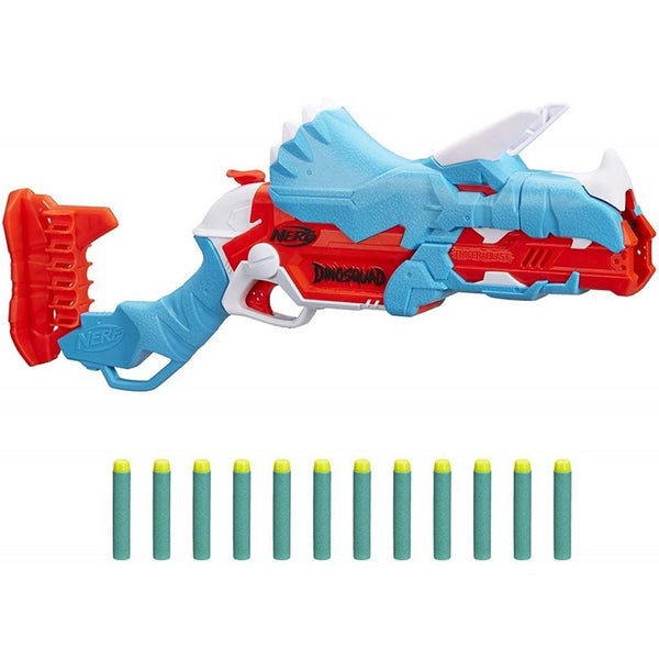 Nerf Dinosquad Tricera-Blast Blaster + 12 Darts