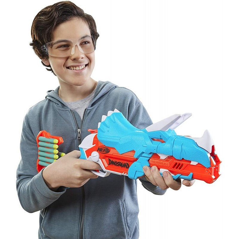 Nerf Dinosquad Tricera-Blast Blaster + 12 Darts