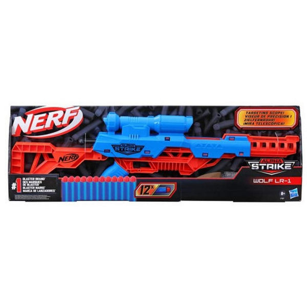 Nerf Alpha Strike Wolf LR-1 Blaster + 12 Darts Rood/Blauw
