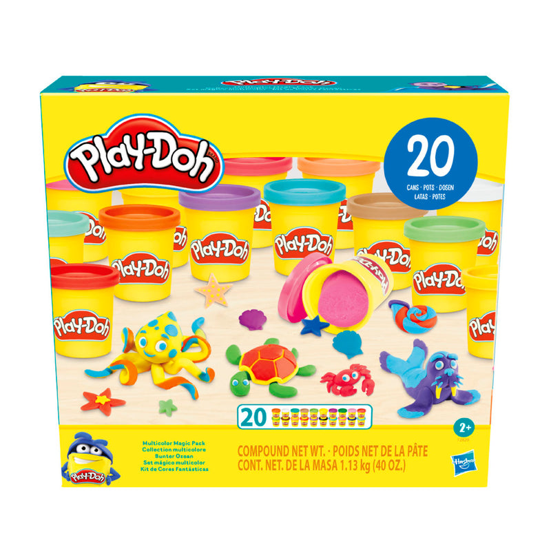 Play-Doh 20 Multicolor Magic 20 Potjes Klei