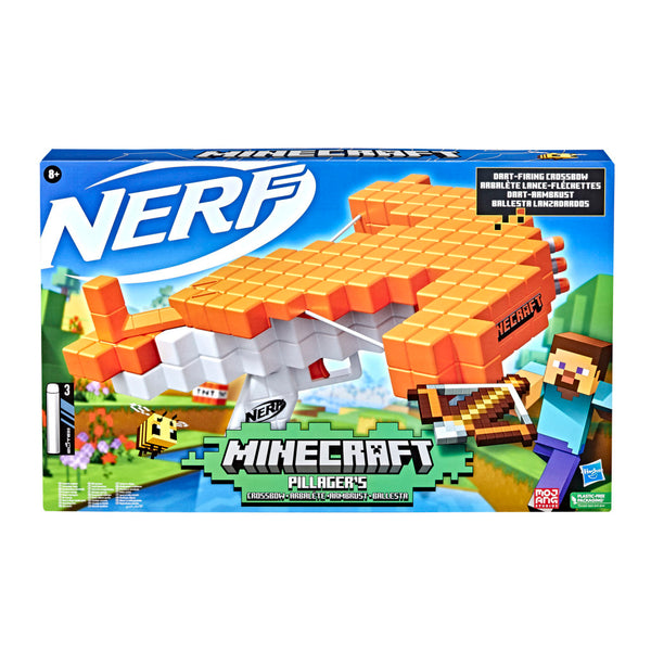Nerf Minecraft Pillagers Blaster + 3 Darts