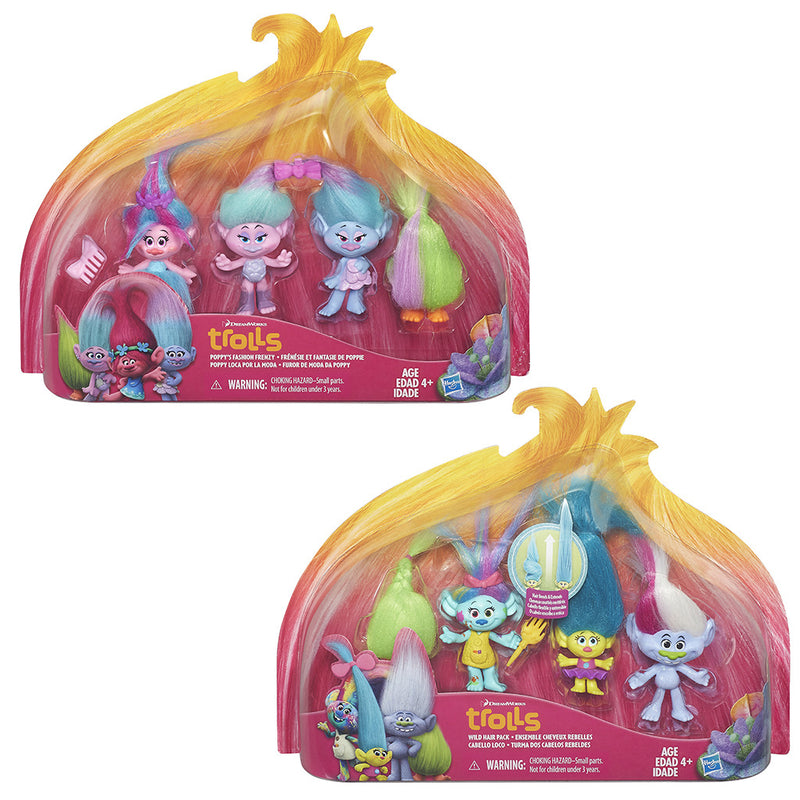 Hasbro DreamWorks Trolls Multipack met 4 figuren Assorti