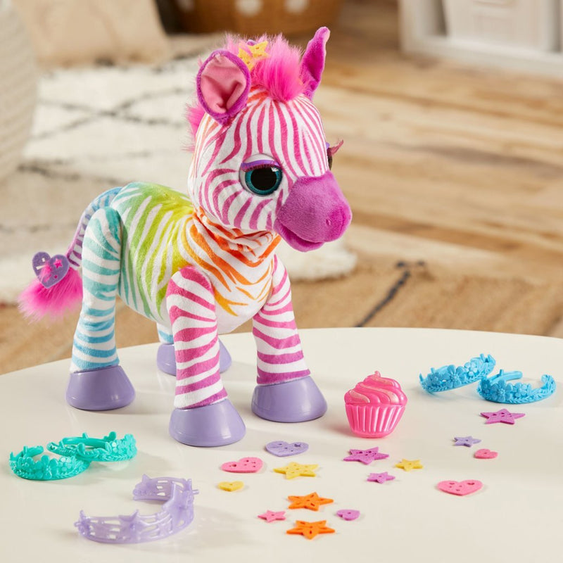 FurReal Zenya My Rainbow Zebra + Geluid en Accessoires