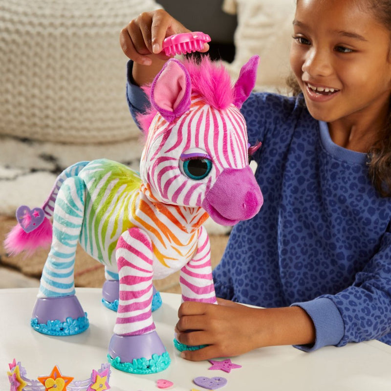 FurReal Zenya My Rainbow Zebra + Geluid en Accessoires