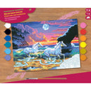 Schilderen op Nummer Paarden op het Strand