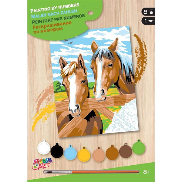 Sequin Art Schilderen op Nummer Paarden