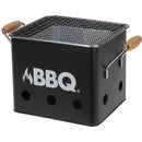 BBQ Kubus Mini Barbecue 28.5x15.5x15 cm Zwart