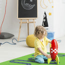 Speelkleed Weg met Rotonde, 100x200cm