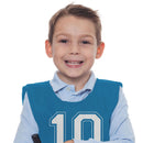 Sport Hesjes Blauw met Cijfers, 10st.